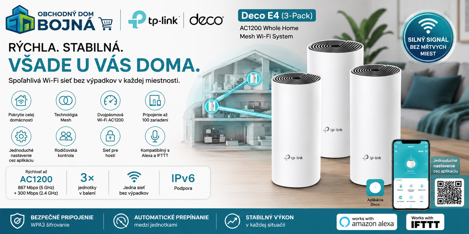 TP-Link Deco E4(3-Pack)