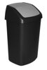 Kôš Curver® SWING BIN, 50 lit., 34x40.6x66.8 cm, čierny/sivý, na odpad