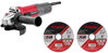 Brúska Worcraft AG08-115P, 710W, 115 mm, M14, uhlová, PROMO + 2 kotúče