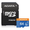 ADATA MicroSDXC 64GB Premier UHS-I Class 10 + SD adaptér