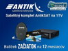 Satelitný komplet AntikSAT na 1TV - ZAČIATOK H265