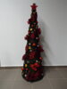 Vianočný stromček zdobený 130cm červený