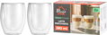 Pohár MagicHome Latte Macchiato na kávu/čaj, termo s dvojitou stenou, 380 ml, bal. 2 ks