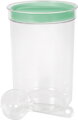 Dóza Curver® DRY FOOD, 1700 ml, s odmerkou, mix farieb mint/sivá/broskyňová, 13x19 cm