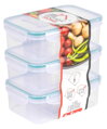 Dóza MagicHome Lunchbox E810x3 1000 ml, obdĺžniková, klip, PP, sada 3 ks, Clip