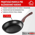 Panvica MagicHome Black Marble Line, 20 cm