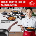 Panvica MagicHome Black Marble Line, 20 cm