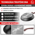 Panvica MagicHome Black Marble Line, 20 cm