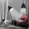 Solight WA002-B  stolná lampa Torino, trojnožka, 52cm, E27, čierna