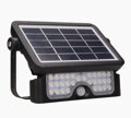 Solárny reflektor ORNO AD-SL-6108BLR4, 500lm, IP65, 4000K, 2x1500mAh, čierna