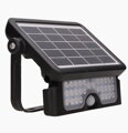 Solárny reflektor ORNO AD-SL-6108BLR4, 500lm, IP65, 4000K, 2x1500mAh, čierna