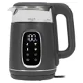 Adler AD 1305 rýchlovarná kanvica s displejom šedo-strieborná