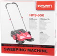 Zametací stroj Worcraft HPS-650, mechanická metla, s objemom 22 lit.