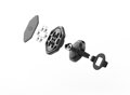 Magnetický držiak FIXED Icon Air Vent do ventilácie s kĺbom, čierny
