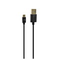 Obojstranný USB dátový kábel FIXED TO micro USB s konektorom microUSB, 1m, čierny