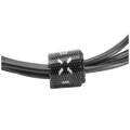Obojstranný USB dátový kábel FIXED TO micro USB s konektorom microUSB, 1m, čierny