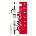 AXAGON BUCMM-CAM10, 4in1 kábel USB-C/Micro USB <-> USB-C/USB-A, 1m, 3A, PD 60W