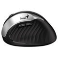 GENIUS Vertikálna myš Ergo 8250S Silver Grey/ 1600 dpi/ bezdrôtová/ 6tlačítok/ tichá/ čiernostrieborná