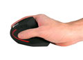 Myš C-TECH VEM-09, vertikálne, bezdrôtová, 6 tlačidiel, čierna, USB nano receiver