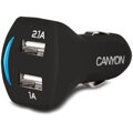 Canyon CNE-CCA23SB duálna USB auto-nabíjačka, 3.1A, čierna