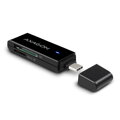 AXAGON CRE-S2C, USB 3.1 Type-C - externá SLIM čítačka 2-slot SD/microSD, podpora UHS-I