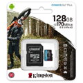 KINGSTON Canvas GO! Plus Micro SDXC 128GB Class 10, UHS-I, U3, V30, A2 s adaptérom (SDCG3/128GB)