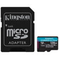 KINGSTON Canvas GO! Plus Micro SDXC 128GB Class 10, UHS-I, U3, V30, A2 s adaptérom (SDCG3/128GB)