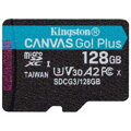 KINGSTON Canvas GO! Plus Micro SDXC 128GB Class 10, UHS-I, U3, V30, A2 (SDCG3/128GBSP)