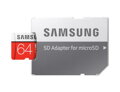 SAMSUNG Micro SDHC EVO+ 64GB Class 10 UHS-I s adaptérom