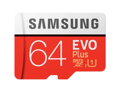 SAMSUNG Micro SDHC EVO+ 64GB Class 10 UHS-I s adaptérom