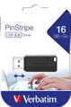 VERBATIM USB Flash Disk Store 'n' Go PinStripe 16GB - čierny