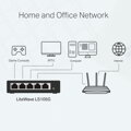 TP-Link LS105G, LiteWave Switch 5-Port/10/100/1000Mbps/Desk