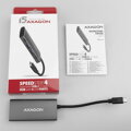 AXAGON HMC-4G2 USB-C 3.2 Gen 2 10 Gbps hub w. 2x USB-A + 2x USB-C, 13cm USB-C cable