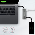 AXAGON HMC-5G2 USB-C 3.2 Gen 2 10 Gbps hub w. HDMI + 2x USB-A + 2x USB-C, PD 60W, 13cm USB-C cable