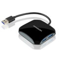 AXAGON HUE-S1B, 4x USB3.0 QUATTRO hub, 16cm kabel