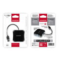 AXAGON HUE-S1B, 4x USB3.0 QUATTRO hub, 16cm kabel