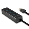 AXAGON HUE-S2BL, 4x USB3.0 CHARGING hub 1.2m kabel, micro USB nap. konektor