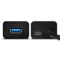 AXAGON HUE-S2BL, 4x USB3.0 CHARGING hub 1.2m kabel, micro USB nap. konektor