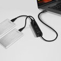 AXAGON HUE-S2C, Type-C 4x USB3.0 CHARGING hub, microUSB nap. konektor