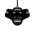 AXAGON HUE-X3B, 4x USB2.0 TRINITY hub, čierny