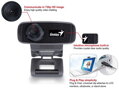 GENIUS webkamera FaceCam 1000X V2/ HD/ 720P/ USB2.0/ UVC/ mikrofon