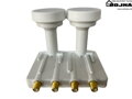 DI-WAY LNB MONOBLOCK QUAD 0,1dB 4,3st, WHITE LEOPARD LINE