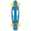 Spokey FISH Pennyboard so svietiacimi LED kolieskami, modrý