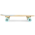 Spokey WOO-FISH Drevený pennyboard 56 x 15 cm, ABEC7, svetlo modrý
