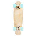 Spokey WOO-FISH Drevený pennyboard 56 x 15 cm, ABEC7, svetlo modrý
