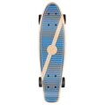 Spokey WOO-FISH Drevený pennyboard 56 x 15 cm, ABEC7, tmavo modrý