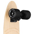 Spokey WOO-FISH Drevený pennyboard 56 x 15 cm, ABEC7, tmavo modrý