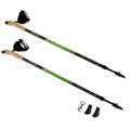 Spokey RUBBLE Hole Nordic Walking 2-dielne, systém anti-shock, čierno-zelené