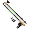 Spokey RUBBLE Hole Nordic Walking 2-dielne, systém anti-shock, čierno-zelené