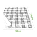 PICNIC TARTAN Pikniková deka s popruhom, 150x180 cm červené káro
